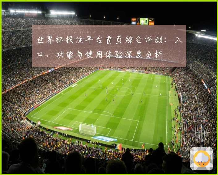 世界杯投注平台首页综合评测：入口、功能与使用体验深度分析